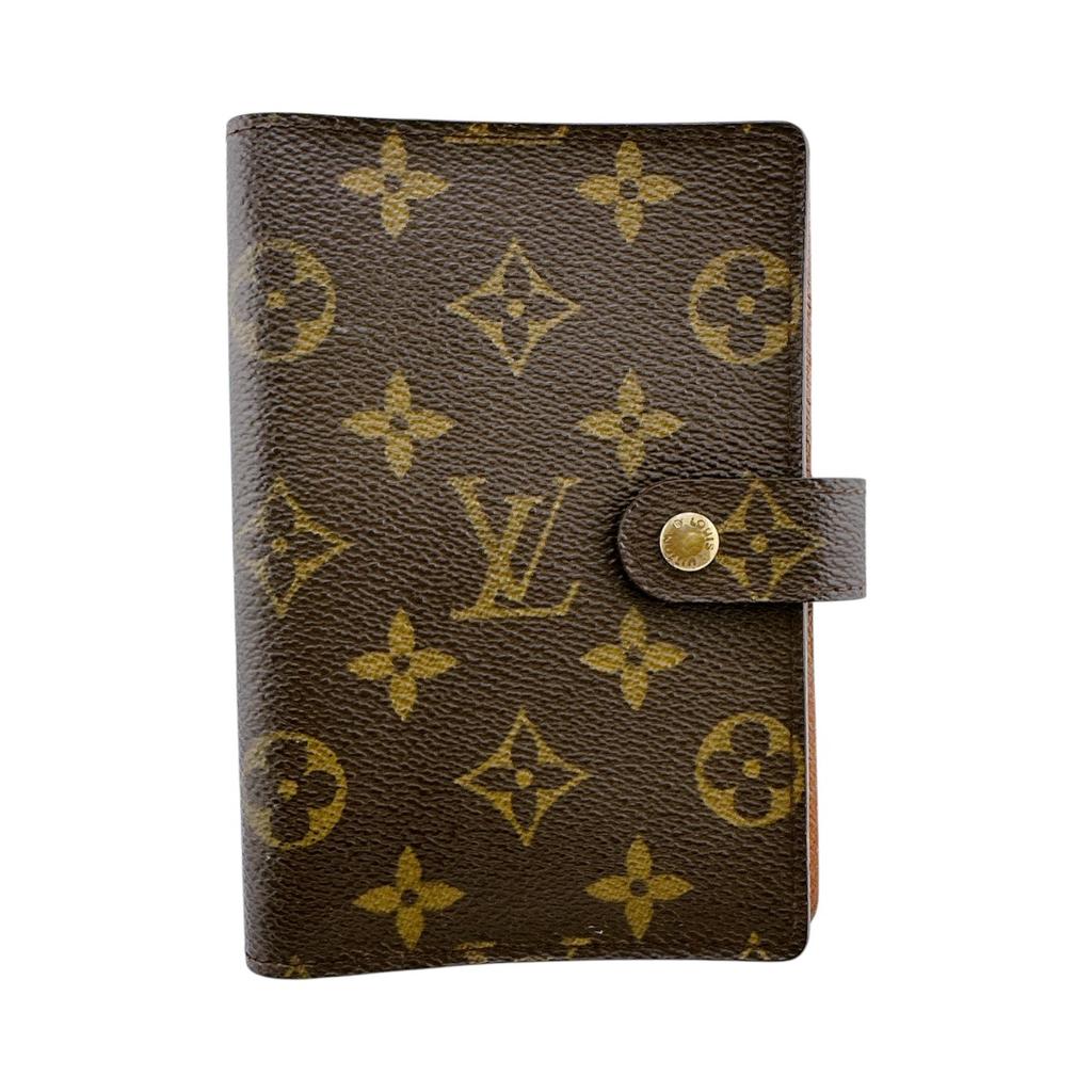 LOUIS VUITTON Monogram Agenda PM R20005 Notebook cover Monogram canvas Brown Used
