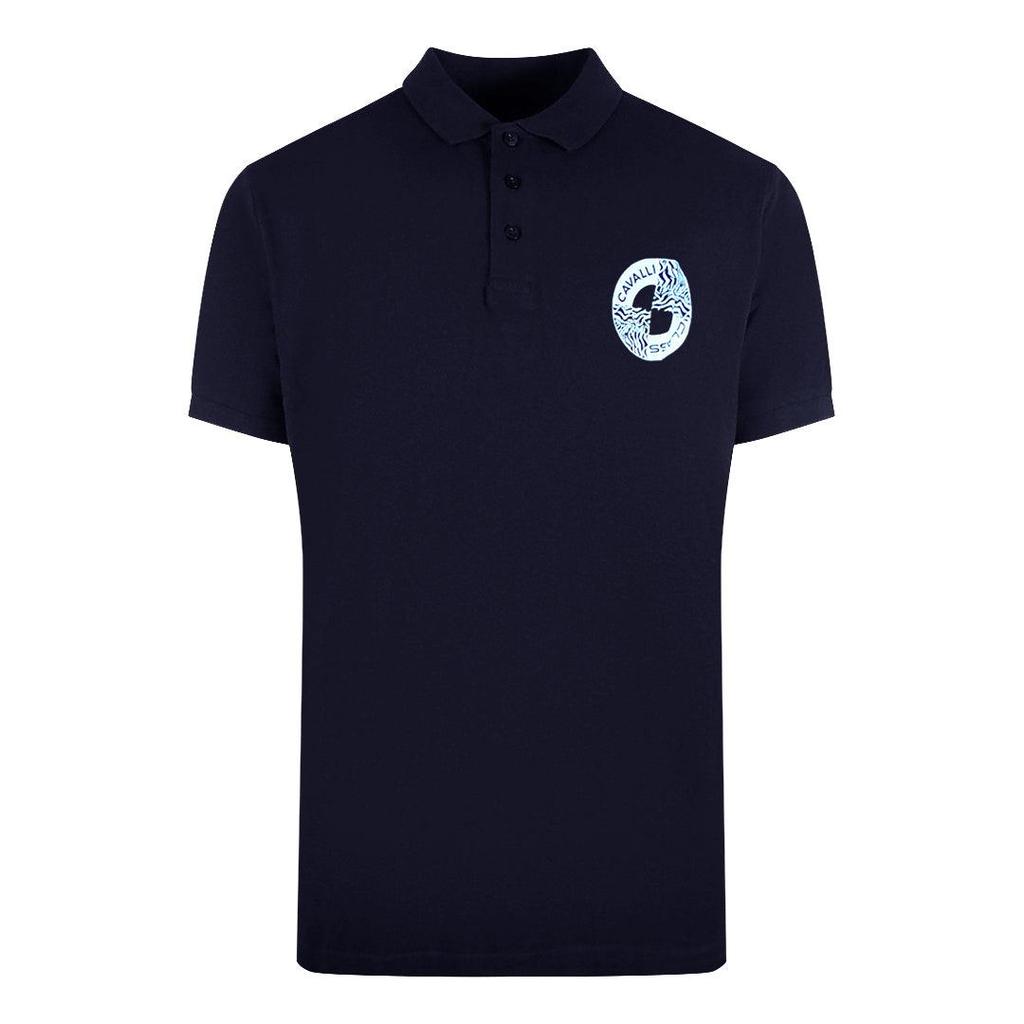 Cavalli Class Men's Circle Logo Polo Shirt