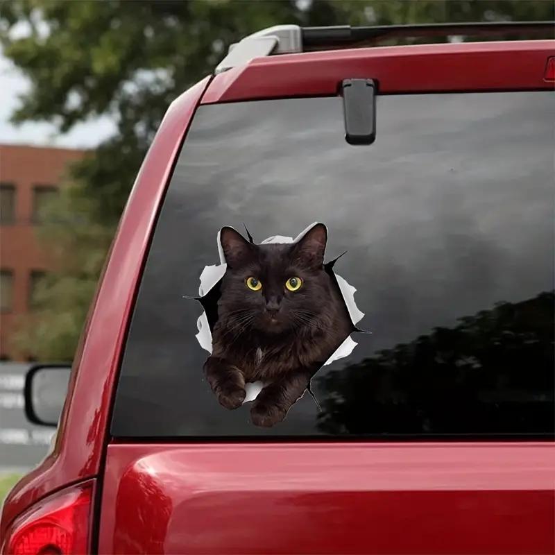 JT43# Bildekaler Svart Katt Husdjur Djur Vattentät Vinyl Dekal Biltillbehör Dekor