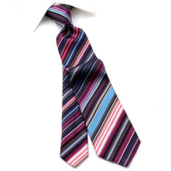 Paul Smith Purple Tie, Stripe, PSJ-403 [Used]