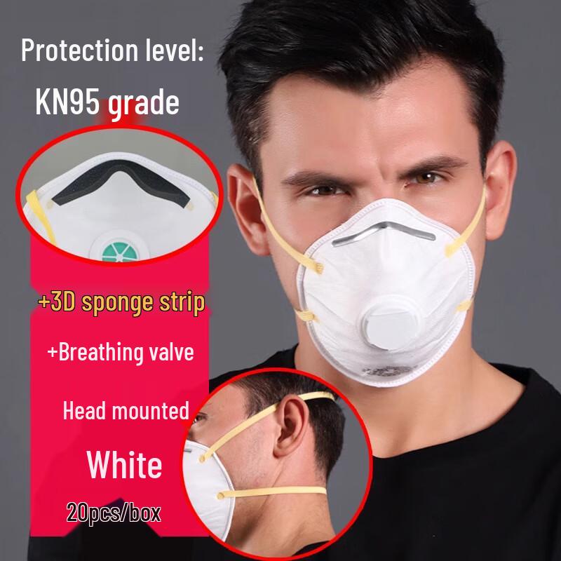 KN95 Activated Carbon Dust Mask with Valve