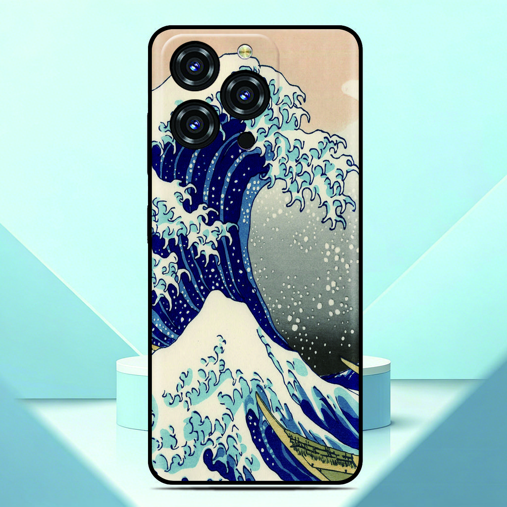Wave Off Kanagawa Phone Case For Samsung Galaxy A57 A37 A27 5G A07 A16 A17 A36 A56 A53 A54 A35 A26 Custom Photo Image Back Cover