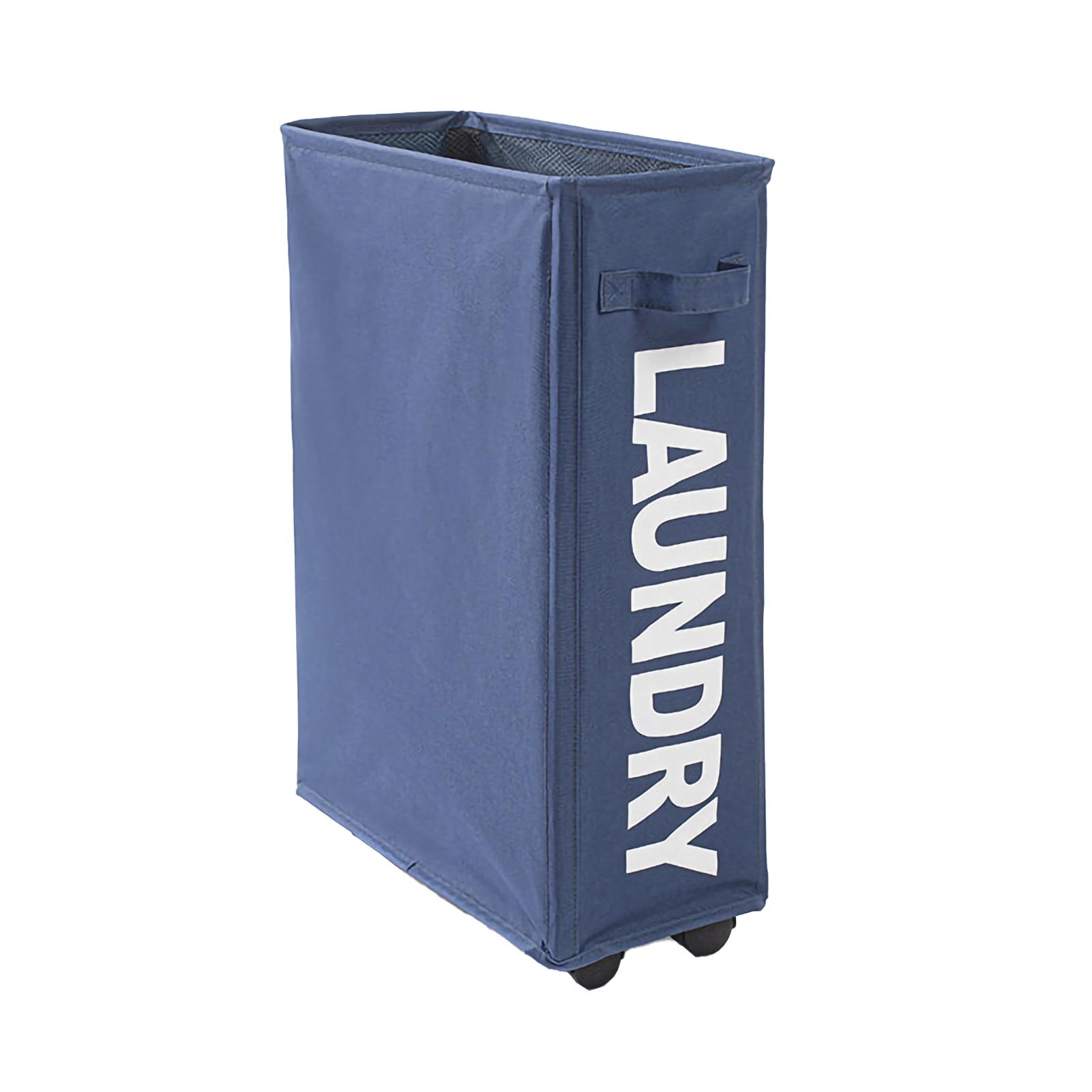 23 дюйма узкая корзина для белья на колесиках складная корзина для белья на колесиках высокие тонкие узкие складные контейнеры для хранения 2493₽