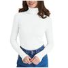 Women's Turtleneck Knit Sweater Top Long Sleeve Casual Basic Layering Pullover