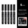 6/1pcs Chrome Pen Marker Reflective Mirror Electroplating Paint Repair Marker For Rock Ceramic Glass 0.8/1/2mm Nib Art Craftwork