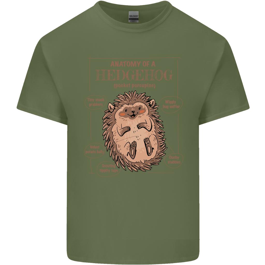 Anatomy of a Hedgehog Funny Unisexs Light Cotton TShirt