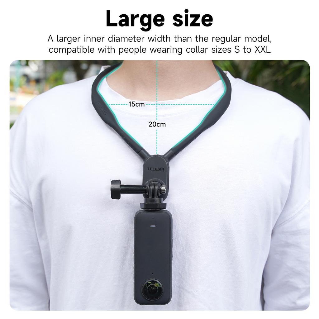 POV Neck Mount Vertical Mount Selfie Hand Free Necklace Holder Lanyard Body Strap for 360 Action Camera