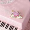 Badge Alloy Fashionable With Adorable Cartoon Pet Design Unique Kirby Star Pin For Everyone