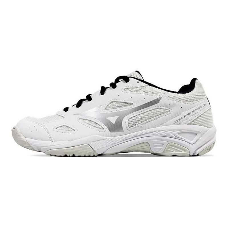 Mizuno Cyclone Speed 1 unisex breathable badminton sneakers white silver V1GA218103 44