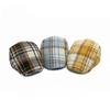 British Retro Plaid Beret for Men Women Autumn Newsboy Cap Vintage Flat Cap Fashion Casual Painter Peaked Hat Unisex Cabbie Cap