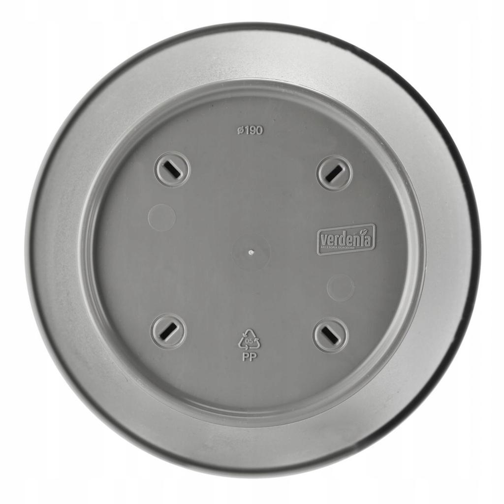 Round Plastic Flowerpot Azalea Gray 15x139cm