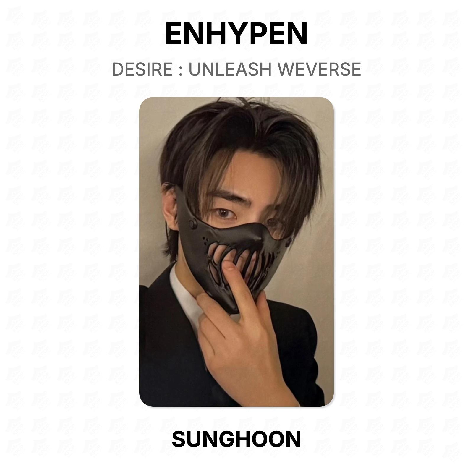 ENHYPEN DESIRE : UNLEASH WEVERSE Официальная фотокарточка SUNGHOON