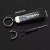Rvgfn3 Car Keychain With Custom Logo Keyring Key Cover Gift For Volvo XC60 XC40 V60 V40 XC90 XC70 V50 S60 V70 S90 AWD V90 Carbon Fiber