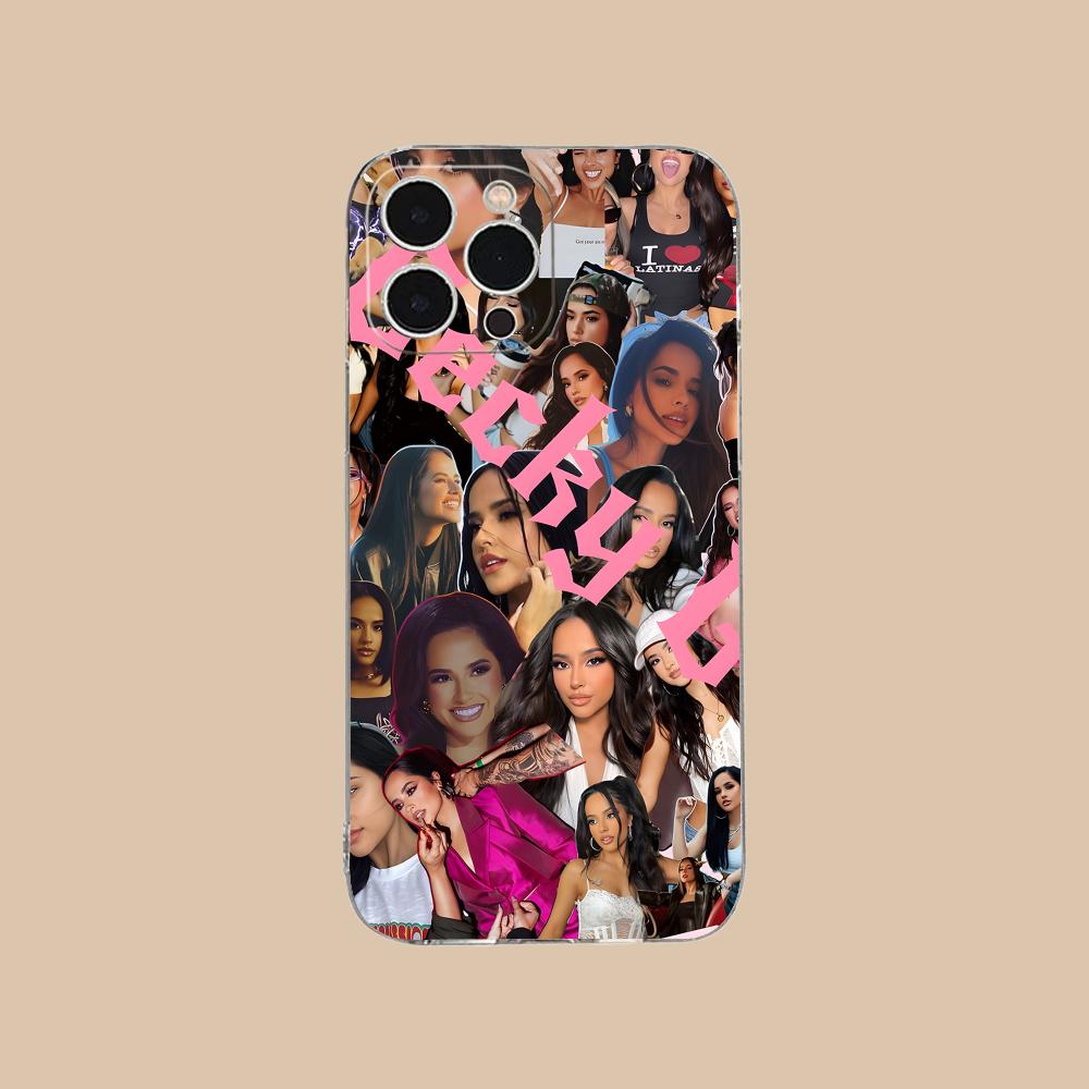 Fashion Becky G Mobile Phone Case for iPhone 16 15 14 13 12 11 X XR XS 8 6 Pro Max Plus Mini Clear Colour Protective Pretty