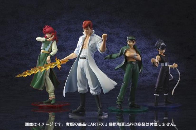 Kotobukiya Yu Yu Hakusho ARTFX J Kazuma Kuwabara stupnice PVC lakovaný hotový výrobek 1/8