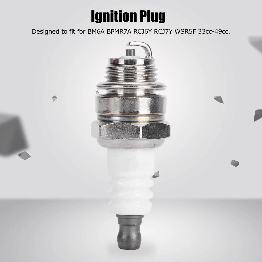 5PCS White Spark Plugs for BM6A BPMR7A RCJ6Y RCJ7Y WSR5F 33cc-49cc Trimmer Blower Trimmer