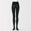 MUJI Tights Size L Women's Right-Angle Foot-Shaped (DGE05A5A) Black, Women's