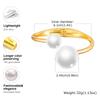 Simple Geometric Openable Chunky Bangles for Women, Statement Wrist Bracelet, Gold Plated Party Stackable Jewelry