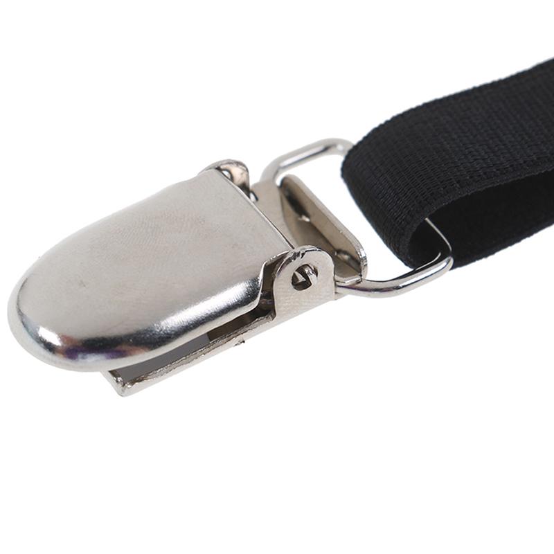 2Pcs Mens Elastic Adjustable Shirt Stays Garters Leg Suspenders Holders Shirt