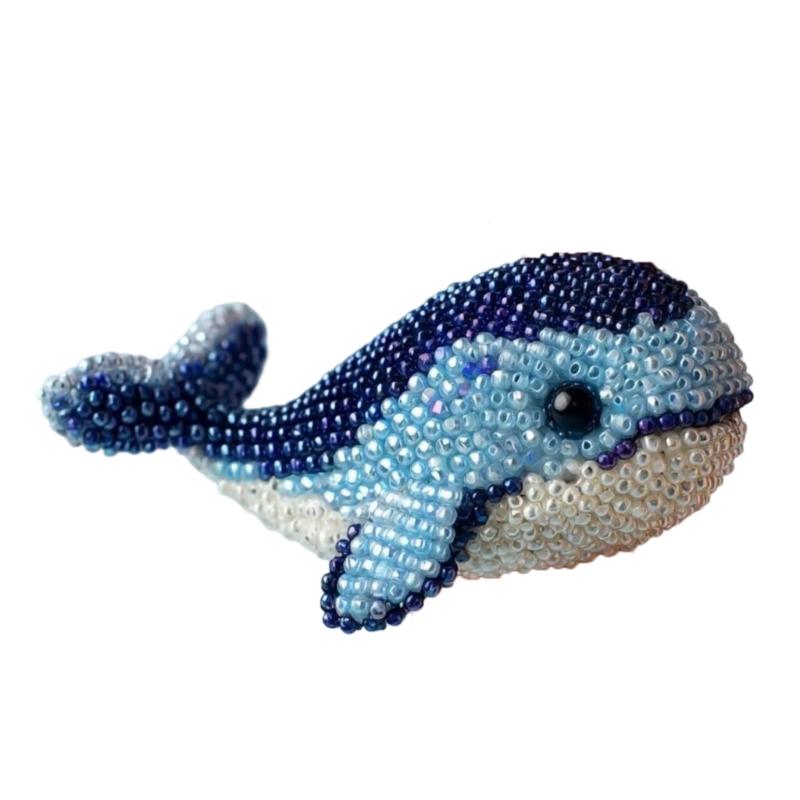652F Ocean Creature Beads Embroidery Set Sea Animal Beading Project with Instruction