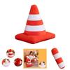 Creative Traffic Safety Cone Pillow Plush Toy For School And Kindergarten Teaching Aids