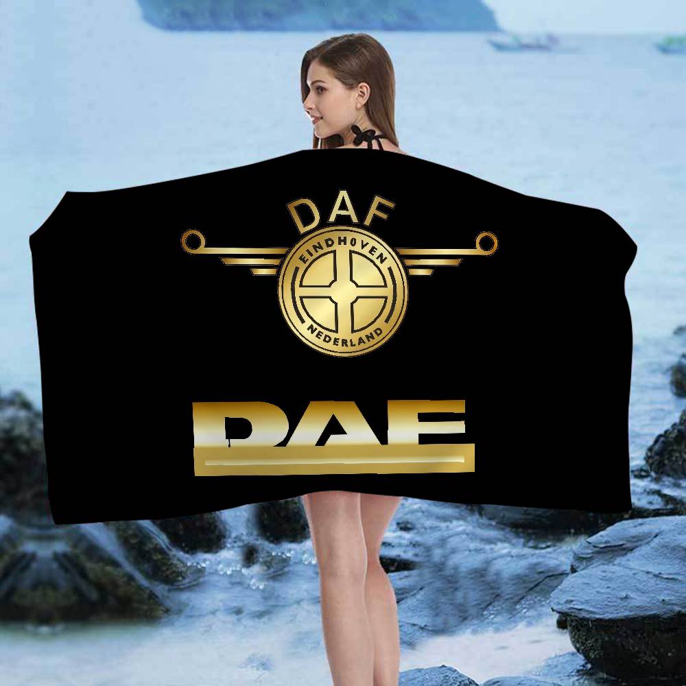 

DAF Truck Bath Towel Microfiber Soft Water Absorbing Breathable For Girl Kids Decorative Cartoon Beach Towel W30*H60(CM)