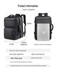 Customizable Logo Commuter Travel Backpack - Expandable, Large Capacity, Fashionable Business and Laptop Bag