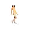 Adidas Originals Logo Print Striped Slim Fit Short Sleeve Dress Women Dresses Orange JF8266