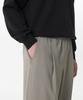 Musinsa Standard Crepe One-Pleat Wide Elastic Pants [Khaki Gray]