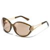 New large-frame fashion sunglasses ins wind outdoor driving sunglasses UV-proof round face sunglasses
