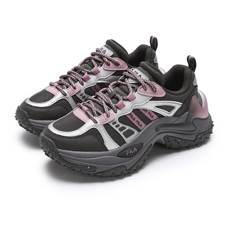 New FILA SOFIA 3 Abrasion Resistant Coverage Low Top Running Shoes Women's Jasper Black/Silverware Gray F12W442104FBS