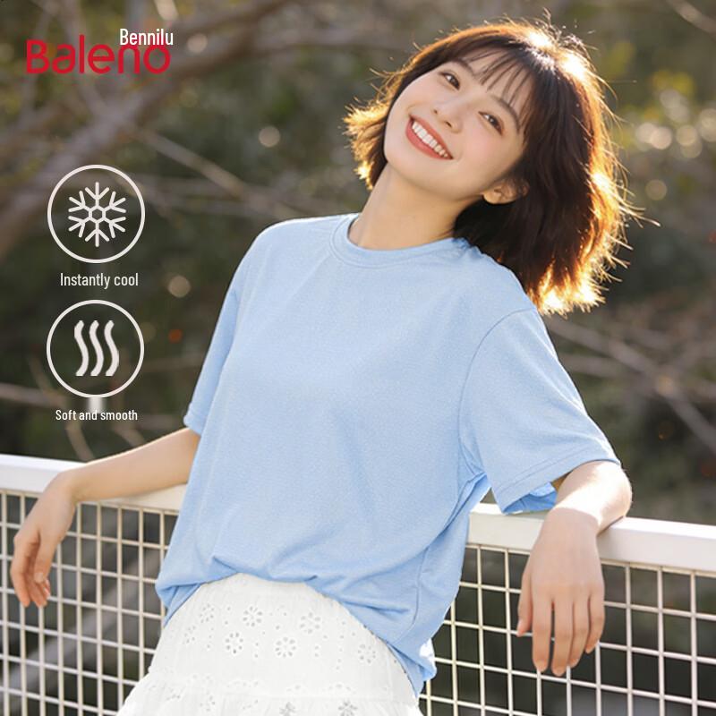 

Baleno Casual Loose Fit Solid Round Neck Short Sleeve T-Shirt M