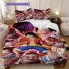 Adventure Awaits Explore World Anime Characters Threepiece Set 1 Duvet Cover 2 Pillowcase Without Core Bedding Set