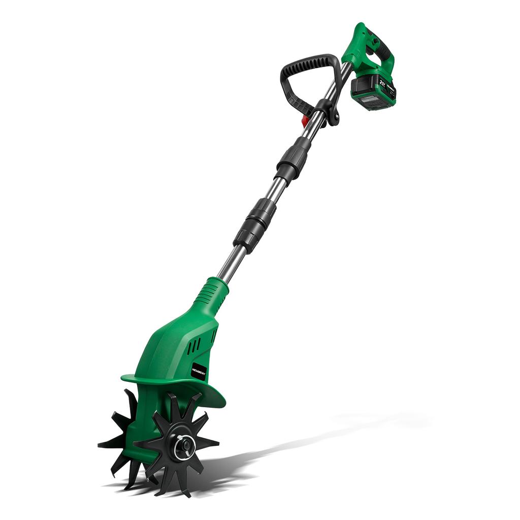 Newbeny 1600W 150MM Electric Rotary Tiller Cultivator Portable Grass Trimmer Soil Turning Lawn Mower Tool for Makita Battery Pin