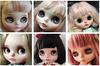 YR EARTH Custom Blythe Practice Face Parts S075 (Set of 2 White Skin)