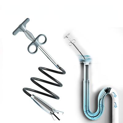 Strumento per dragare tubi a molla per serpenti per sbloccare tubi fognari per strumenti per la pulizia di tubazioni per lavandini per capelli, cucina, bagno