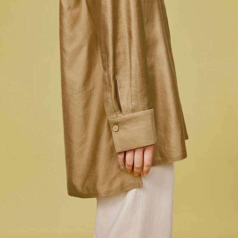 LESS 2024 Spring Cotton Casual Long-Sleeve Shirt