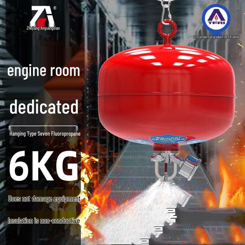 Heptafluoropropane Hanging Fire Extinguisher 6kg