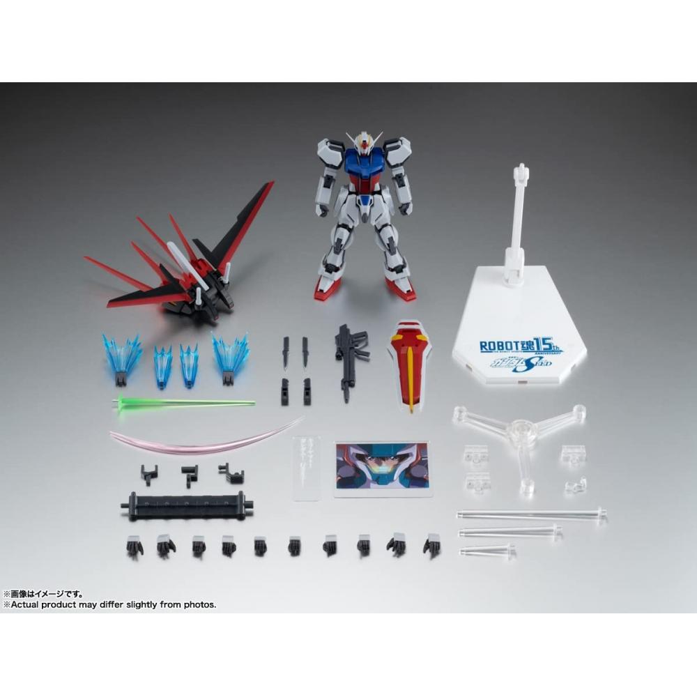 ROBOT Spirits SIDE MS Mobile Suit Gundam SEED GAT-X105+AQME-X01 Ale Strike Gundam ver. ANIME. ~ROBOT Spirits 15 ROCZNICA~ Około. 125mm ABS&P