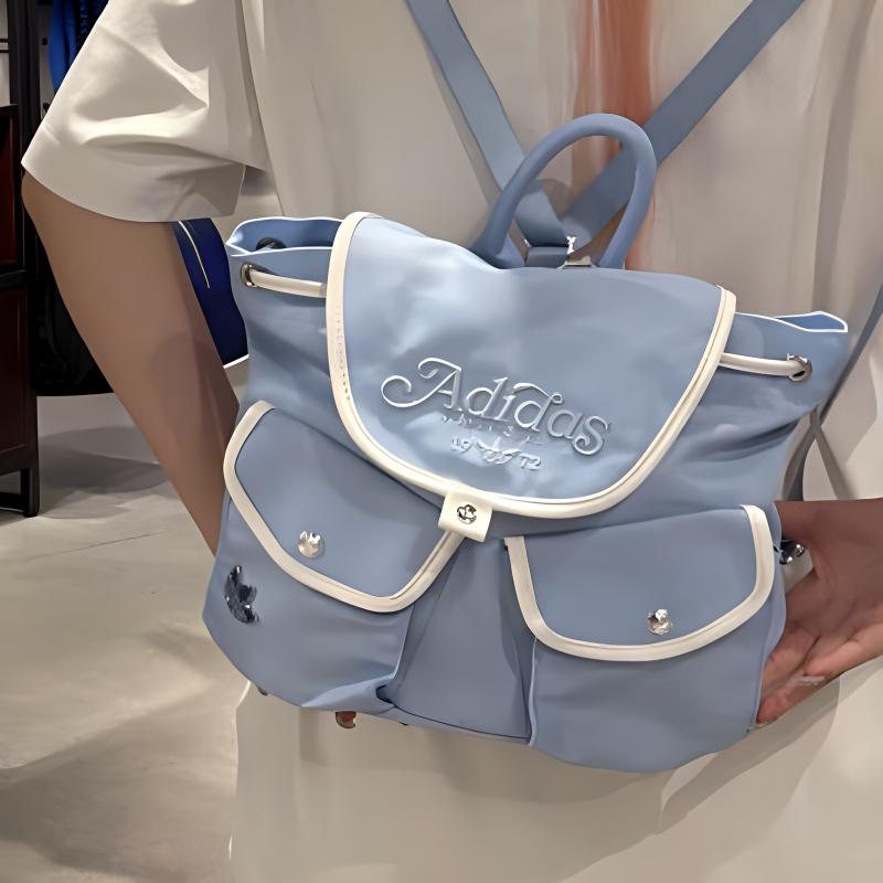 Adidas Originals Recycled Polyamide Small Backpack Regular Women's Pink Blue JL7654