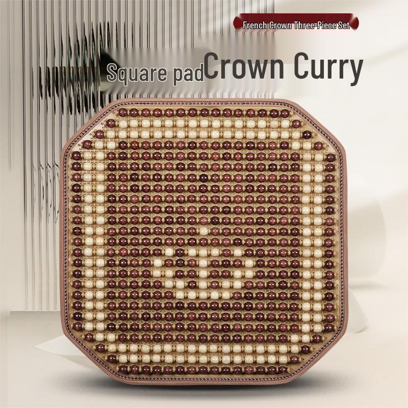 Sommer Bilseteputesett - Pustende, Ventilert, Design med treperler, 3 deler for komfortabel kjøring