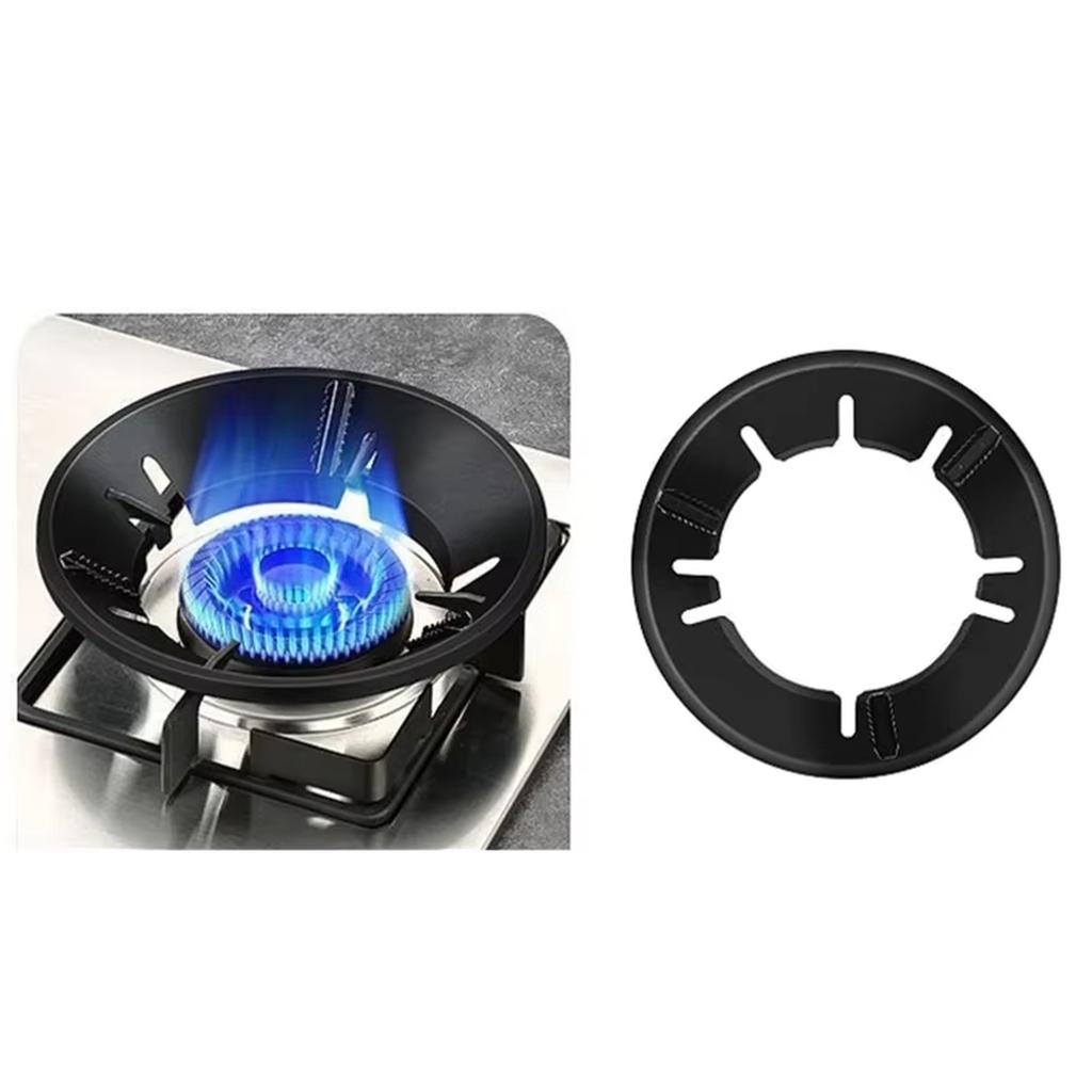 English: Gas Stove Windproof Energy Saving Cover Universal Wind Shield Gas Burner Energy Ring Bracket Accessories
