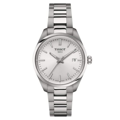 

Tissot PR100 Men s Watch with Bracelet and Silver Dial, Officially Imported, Model T1502101103100