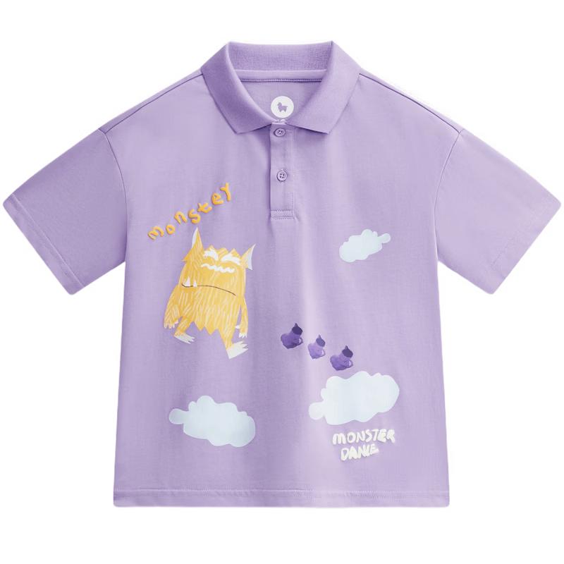 MQD Boy s Summer Cotton Printed Polo T-shirt 120