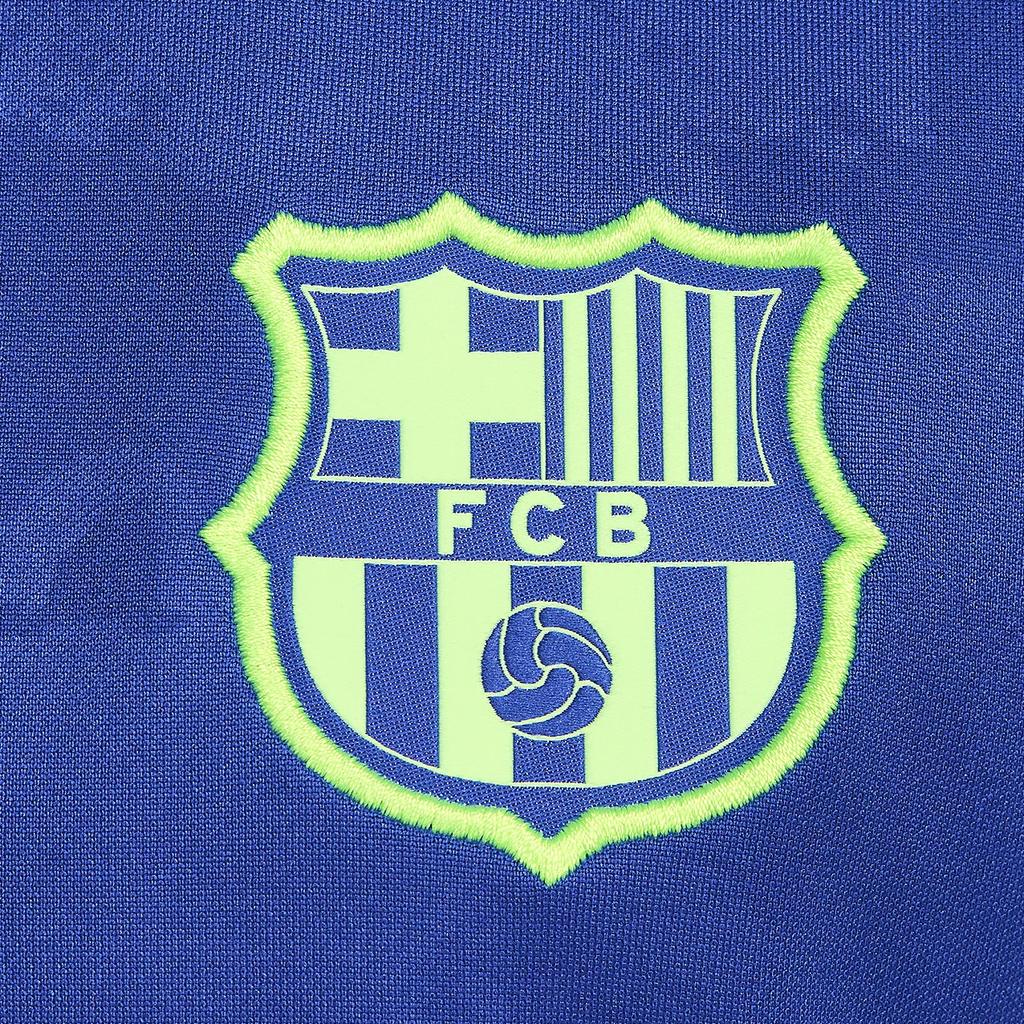 Nike Dri-Fit Academy FW24 Pro Third F.C. Barcelona Series Crew Neck Pullover Short Sleeve Soccer Jersey Men Tops Blue FQ2544-418