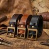 Retro Genuine Leather Belt with Brass Pin Buckle for Men - Top Layer Cowhide, Young and Middle-Aged Styles.