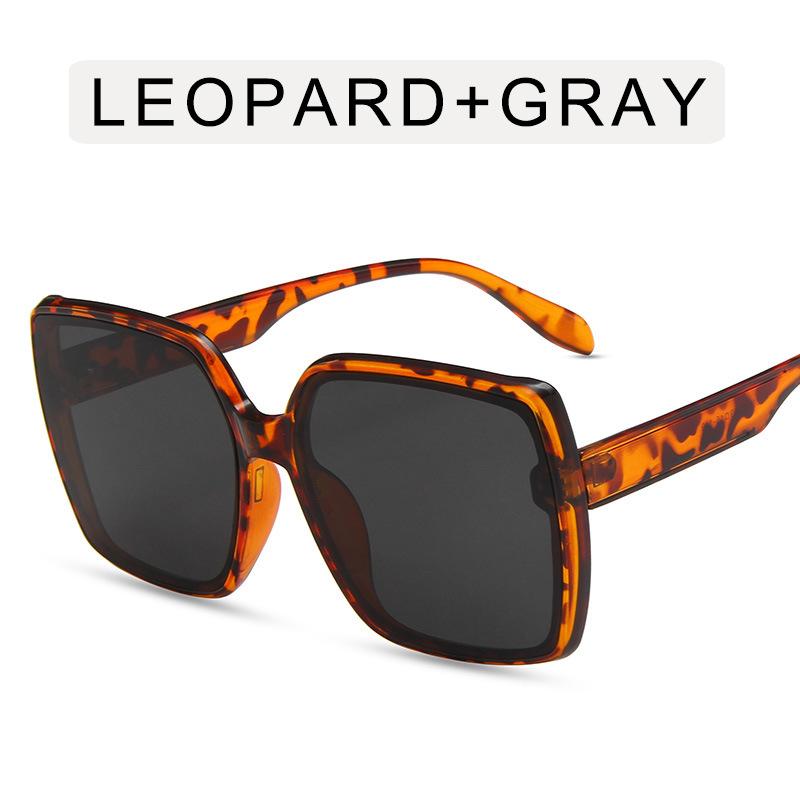 Korean Style Women Sunglasses Fashion Big Frame Square Shape Women's Glasses New Fashion Designer Sunglasses Woman