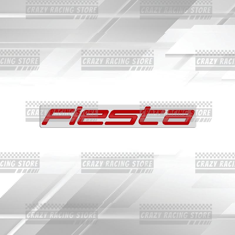 Car Badges For Ford Fiesta ST MK2 MK3 MK4 MK5 Rear Trunk Emblem Metal 3D Stickers Body Decals Lettering Decor Styling