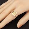 Nidin New Retro Round/Oval Shape Virgin Mary Charm Open Rings Adjustable For Women Men Shine Zircon Finger Jewelry Accessories