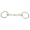 Horse Snaffle Bit Rubber Wrapped Stainless Steel Loose Ring Horse Mouth Bit for Training Riding